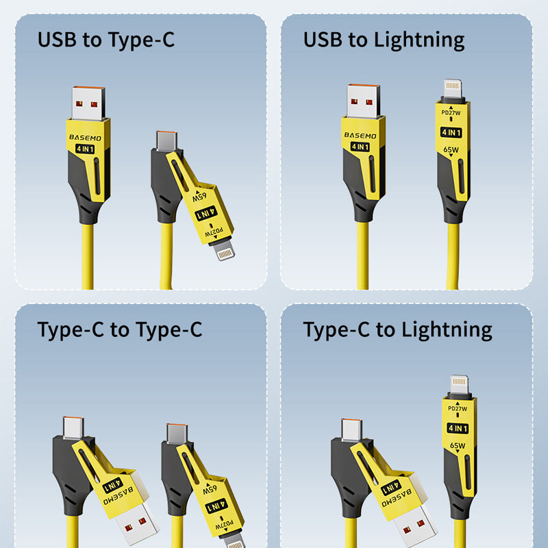 New Year HOT Sale - 49% OFF!-🔥4 in 1 Spring Fast Charging Cable