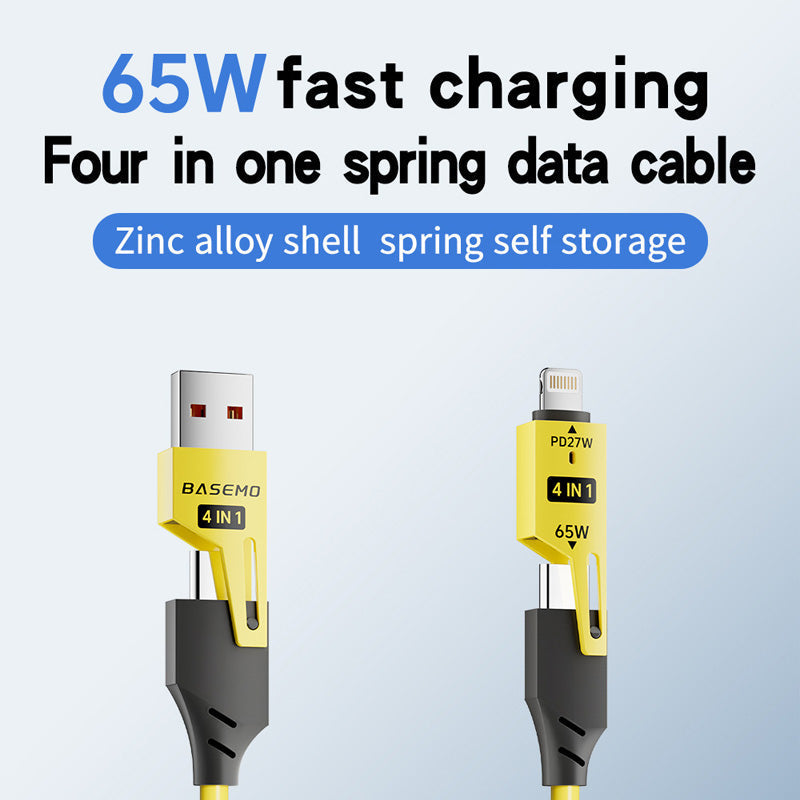 New Year HOT Sale - 49% OFF!-🔥4 in 1 Spring Fast Charging Cable