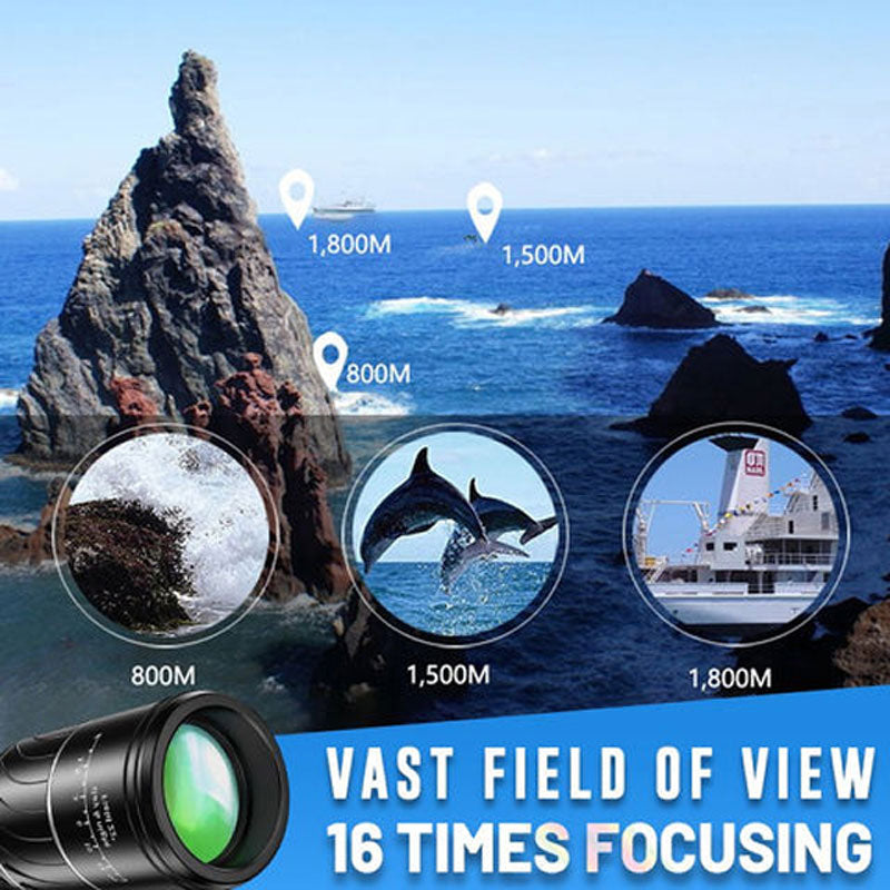 🔭 16x52 Monocular Telescope | High-Power Dual Focus Optical Zoom Scope 🔥