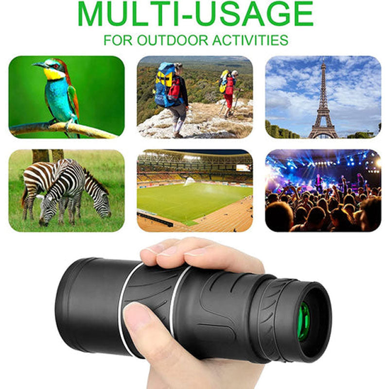 🔭 16x52 Monocular Telescope | High-Power Dual Focus Optical Zoom Scope 🔥