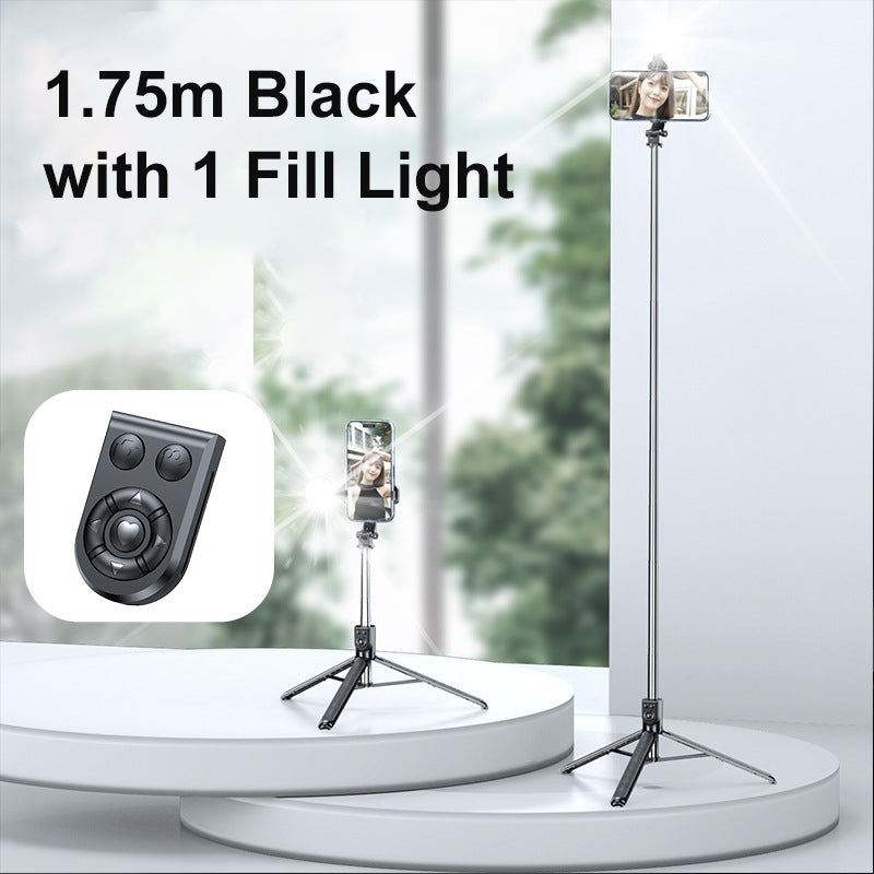 Bluetooth Selfie Stick Tripod with LED Fill Light