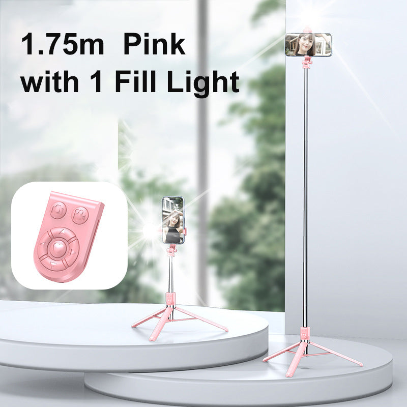 Bluetooth Selfie Stick Tripod with LED Fill Light